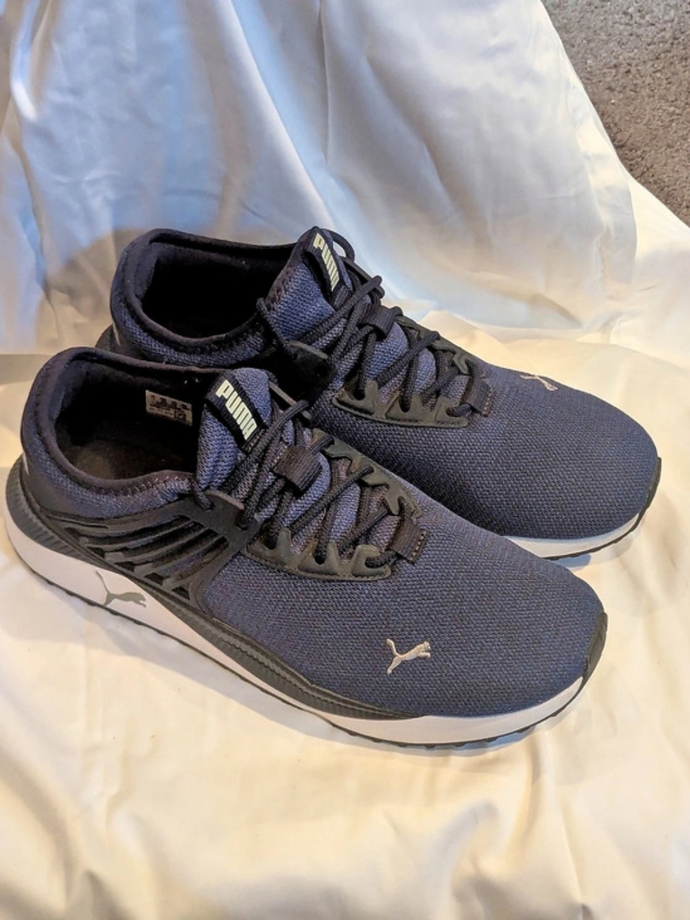 Puma Pacer Net Cage Athletic Sneakers Blue & Black